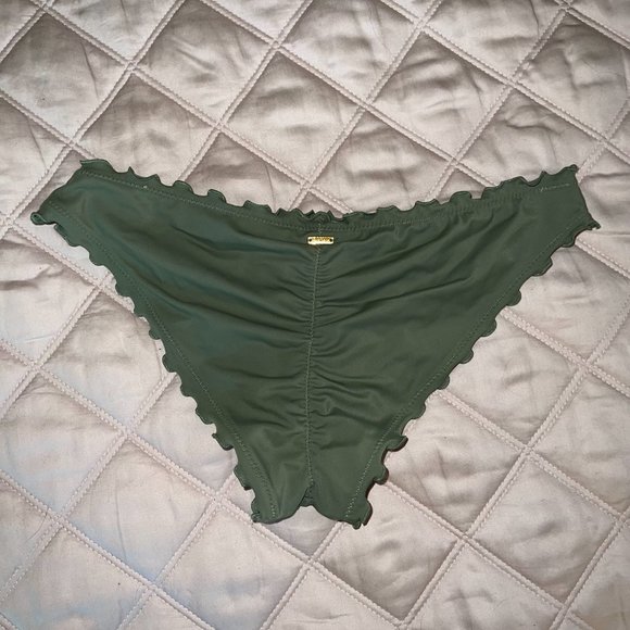 PINK Ruffle Cheeky Bikini Bottom - Picture 2 of 5